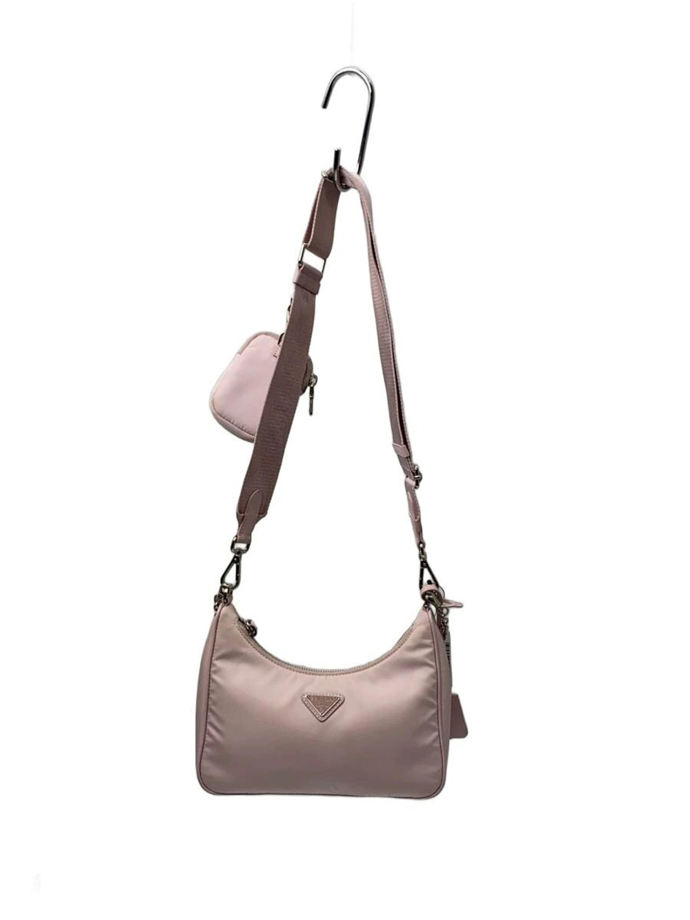 Prada Crossbody Tessuto Saffiano Bag Pink